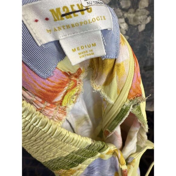 Anthropologie Floral Midi Dress - Yellow and Multicolor - Picture 11 of 12